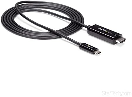 StarTech.com 6 láb (2m) USB-C-HDMI Kábel - 4K-60Hz USB C Típusú HDMI 2.0 Videó Adapter Kábel - Thunderbolt-3 Kompatibilis - Laptop