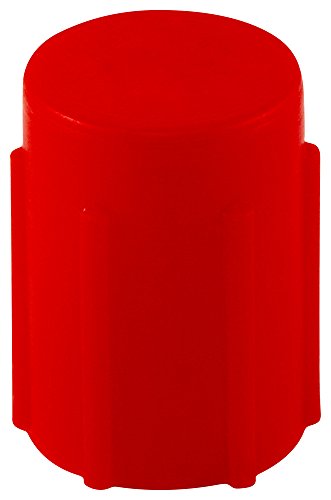 Caplugs Q157Q2 Műanyag Hüvely felső Cső végét. SC-157, PE-LD, Sapka ID .469 Hossz .75, Piros (Csomag 1500)