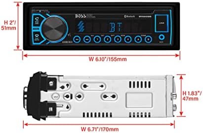 FŐNÖK Audio Rendszerek BV6658B Autó Sztereó Rendszer - Egységes Din, Bluetooth Audio, majd a Hívás Fej-Egység, Aux Bemenet, USB, DVD,