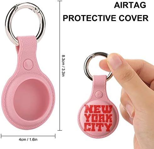 New York Védő tok Kompatibilis AirTag Anti-Elveszett Kereső tartó kulcstartó a Tárca Poggyász Nyakörv, Kutya, Macska, Háziállat
