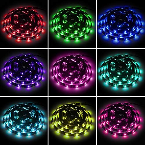 XYOP Led Szalag Világítás elemes RGB LED Szalag elemes Led Akkumulátor Lámpák 3 Gombok Vezérlő Akkumulátor Led Szalag, Kötél, Lámpák