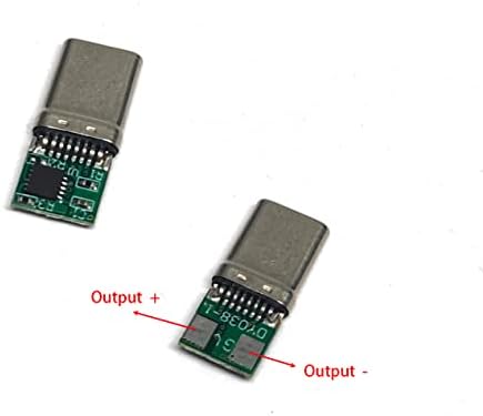 10DB USB-C PD QC 5V 9V, 12V 15V 20V DC Fix Feszültségű Trigger Modul 5A C-Típusú Férfi Bemenet (Alapértelmezett 12V)
