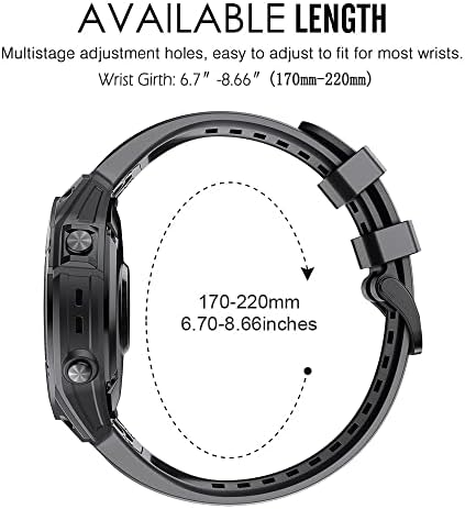 SAWIDEE 22 26mm Szilikon Watchband Pántok a Garmin Fenix 6X 6 Pro 7 X 7 5 5X 3 3HR 945 Smartwatch Karkötő gyorskioldó Csuklópánt (Szín :