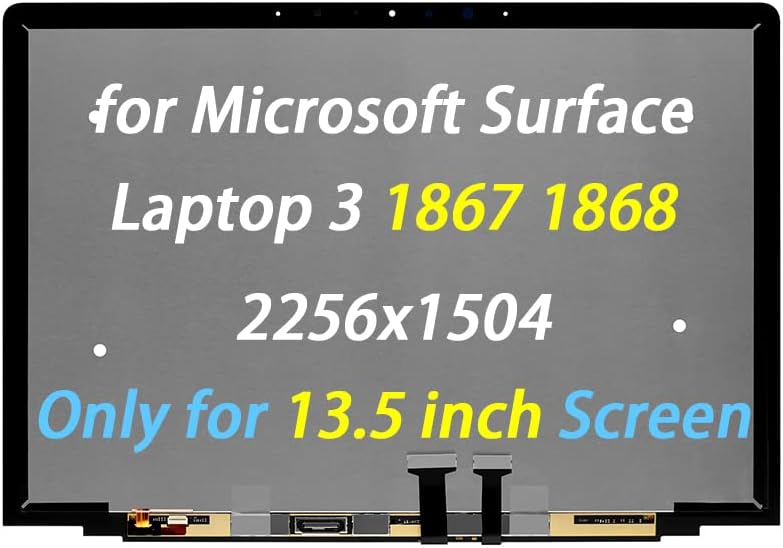 PEHDPVS Képernyő Cseréje 13.5 a Microsoft Surface Laptop 3 1867 1868 2256x1504 LCD Kijelző érintőképernyő Digitalizáló Közgyűlés (Csak 13.5