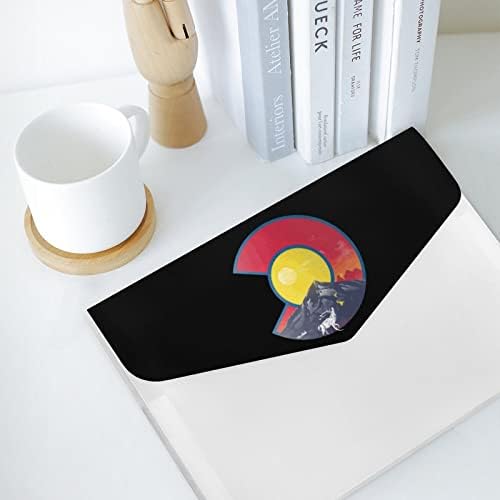 Szarvas a Colorado-Hegység Zászló Bővülő Fájl Mappa Harmonika Dokumentum Zsebében Mappákat Dokumentum Írószer Eszközök Szervezet