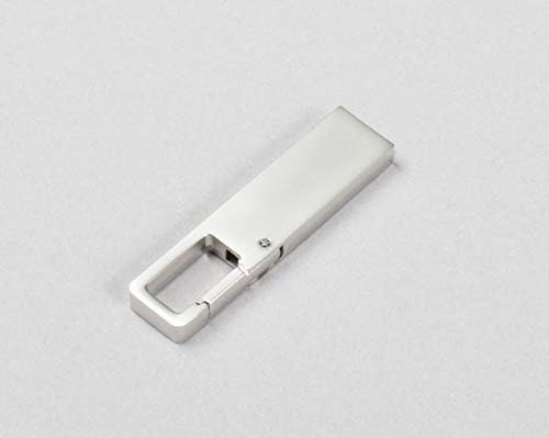 Prémium Fém Ezüst kulcstartó USB Flash Memória-Meghajtó (64GB USB 3.0)