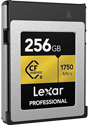 Lexar LCFX10-256CRBNA 256 gb-os Professzionális CFexpress (CFX) B Típusú Memóriakártya Csomag Lexar Professional CFexpress B Típusú USB