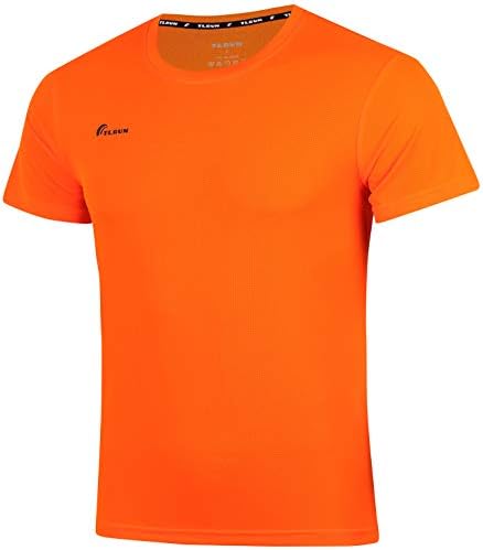 TLRUN Férfi Ultra Könnyű Futás Pólók, Száraz Fit Maraton Felső Póló, Laza, Rövid Ujjú Sport póló