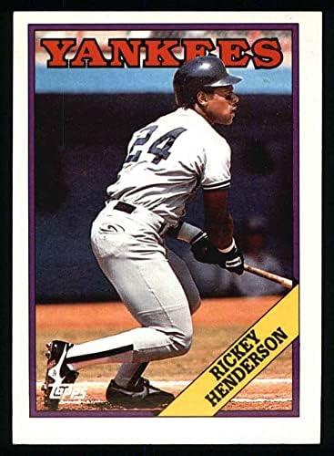 1988 Topps 60 Rickey Henderson New York Yankees (Baseball Kártya) NM/MT Yankees