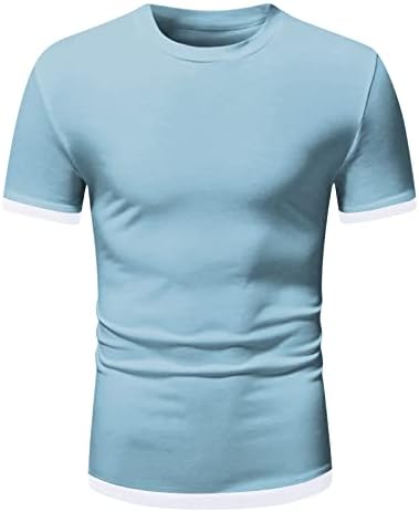 ZDDO Mens Edzés T-ing, Rövid Ujjú, Nyári Sport Sport Póló Slim Fit Muscle egyszínű Alapvető Sleeve Póló