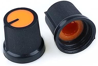 PURYN 10 Db 6 mm Tengely Furat Átm Menetes Hollandi Potenciométer Narancs Gombok Sapkák