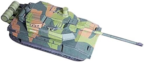 TECKEEN 1:43 Papír francia Leclerc Main Battle Tank Modell Szimulációs Harcos Tartály Katonai Tudományos Kiállítás Modell