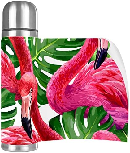 Hőszigetelt Üveg Vizet Rozsdamentes Acél Víz, Üveg, Fém Üveg Vizet, Flamingók Trópusi Növények