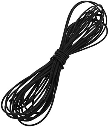 Aexit Hő Zsugorodó Elektromos berendezések Cső Wire Wrap Kábel Hüvely 5 Méter Hosszú, 0.7 mm, Belső Átm Fekete