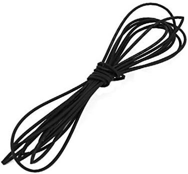 Új Lon0167 Hő Zsugorodó Kiemelt Cső Wire Wrap megbízható hatékonyság Kábel Hüvely 2 Méter Hosszú, 0.7 mm, Belső Átm Fekete(id:efe 5e