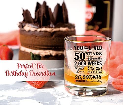 Kies®AJÁNDÉK 50 Születésnapi Ajándékok Férfiaknak a Nők Whiskys Üveg Boldog Szülinapot 50 Szülinapi Dekoráció Férfiak Apa Szülinapi