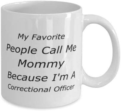 Fegyőr Bögre, A Kedvenc Emberek Anyu, Mert én vagyok a börtönőr, Újszerű, Egyedi Ajándék Ötletek, a fegyőr, Bögre Tea Csésze Fehér