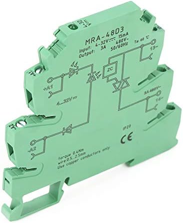 GOOFFY MRA-48D3 6.2 mm AC Szilárdtest Relé Modulok Ultra-Vékony NYRT Relé Vezérlés Táblák Bemenet 4-32VDC Elektromágneses Érintkezési Felület