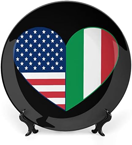 Szerelem olasz-Amerikai Szív Kerámia-porcelán Díszítő Lemezek Állni Lógó Dísz Tányér