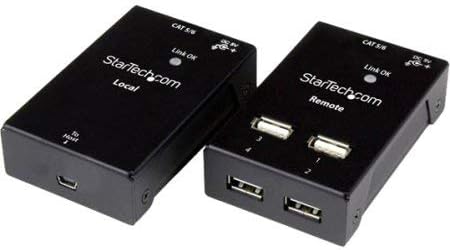 StarTech.com 4-Port USB 2.0-Át-Cat5/6 Extender akár 130 Láb Kompakt USB Hosszabbító (USB2004EXTV)