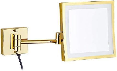 KMMK Különleges Tükör Smink,8,5 Hüvelyk Hiúság Smink Tükör 3X 5X Nagyító 50 Led-es Lámpák Fürdőszoba Borotválkozás Kozmetikai Tükör