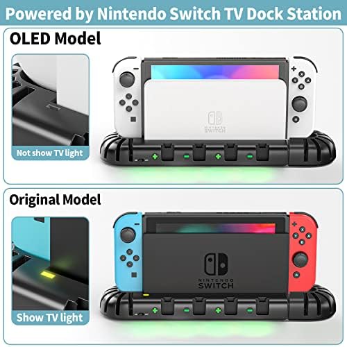 Switch Controller Töltő Dokkoló Állomás Joycons, OIVO Korszerűsített 16 Slot Játék Töltése Dock Kompatibilis a Nintendo Kapcsoló & OLED
