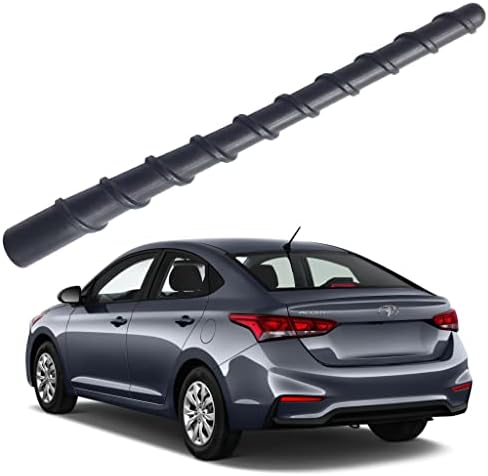 7 Hüvelykes Flexibilis Spirál Gumi Antenna Hyundai Santa Fe (2019 2020), Hyundai Accent (2006-2022), autómosó Bizonyíték - Belső Réz