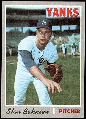 1970 Topps 568 Stan Bahnsen New York Yankees (Baseball Kártya) NM Yankees