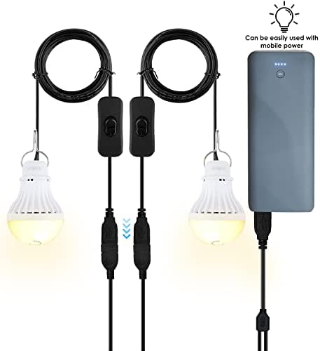 Onite 3 Csomag USB LED Kemping Lámpa, Kültéri Lámpa, Egyszerű Kapcsoló Is alkalmas Garázs, Raktár, Autó, Teherautó Halászhajó Kültéri Hordozható