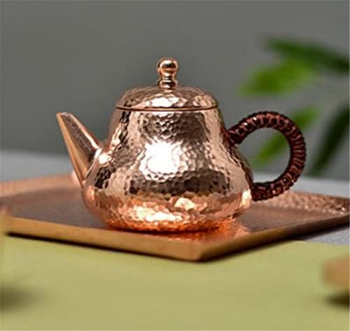 KUTDYK 200ML kis réz teáskanna retro levegő teáskanna, kézzel készült réz vízforraló kezelni játszani pot teás készlet
