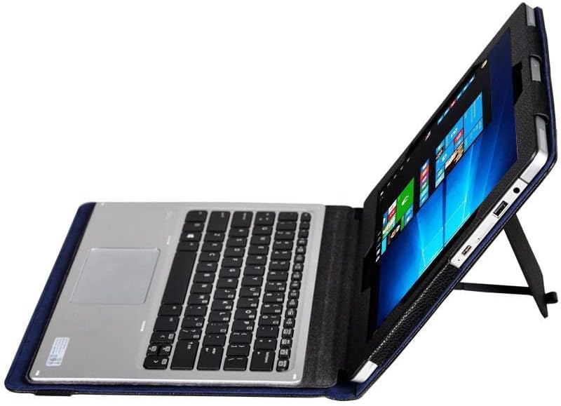 INSOLKIDON Kompatibilis az Esetben a HP Elite x2 G8 13 hüvelykes Tablet, Ultra Vékony, Könnyű, TPU Bőr tok Mágneses tok állvánnyal