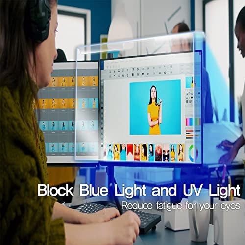 Gyógyító Pajzs] Anti Kék Fény Képernyő Őr Asztal, Monitor Képernyő Védő Szeme, gátolja a Kék Fény, UV szemvédelem, Számítógép