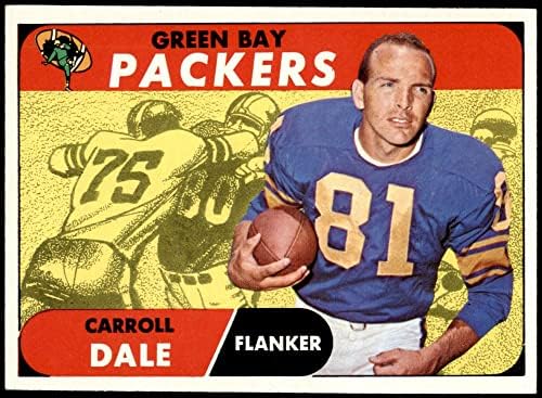 1968 Topps 27 Carroll Dale Green Bay Packers (Foci Kártya) EX/MT+ Packers VPI