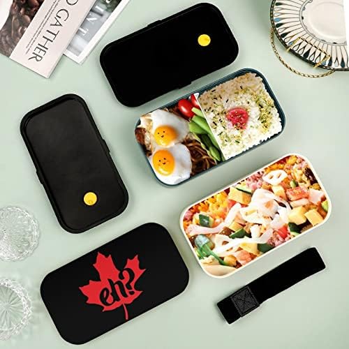 Kanada Mi Maple Leaf Bento Ebédet szivárgásmentes Bento Box Élelmiszer-tartály, 2 Rekesz Irodájában Dolgozik Piknik