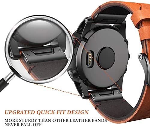 Wtukmo Valódi olasz Marhabőr Quickfit Watchband A Garmin Fenix 7 X 7 Óra Easyfit Csukló Zenekar 22 26mm Eredeti Szíjjal