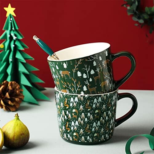 N/A Kerámia Bögre Trend Személyiség Karácsonyi Kávét Pár Férfiak, mind a Nők Reggeli Csésze Háztartási Víz-Kupa