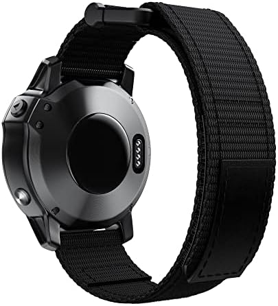 OUTVI 26 22MM Watchband Szíj, A Garmin Fenix 5 5X Plusz 3HR 6X 6 6SPro S60 MK1 Enduro Nézni Állítható Nylon Easyfit Csukló