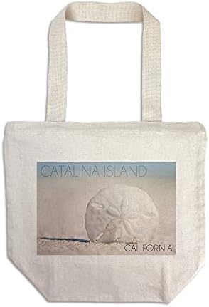 Lámpás Nyomja meg Catalina Island, Kalifornia, Homok Dollár Strand ( Pamut Vászon Újrafelhasználható Táska)