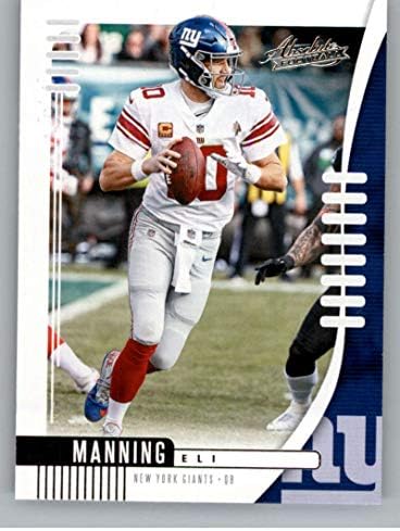 2019 Abszolút 61 Eli Manning New York Giants NFL Labdarúgó-Trading Card