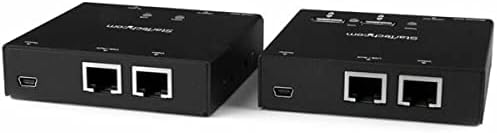 StarTech.com HDMI-át CAT6 Extender 4-port USB Hub - Távirányító-HDMI át CAT5 vagy CAT6 - 165 ft (50m) - 1080p (ST121USBHD),Fekete