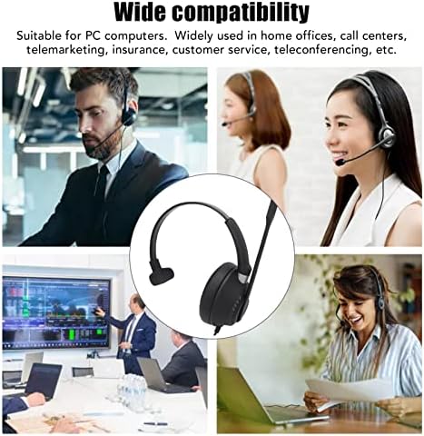 VINGVO PC Headset, Telefon, Fülhallgató Mikrofon Némítása zajcsökkentés a Biztosítási Hivatal Telemarketing Ügyfélszolgálat