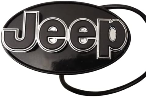 Autogem Kompatibilis/Csere LED Rántás Vevő Kiterjed Hivatalosan Engedélyezett Jeep Rántás Cover (Fekete/Króm)
