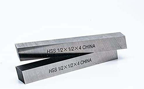 CNC Eszterga HSS Tér Szerszám Bit Bár 2 darabos Készlet, 1/2x1/2x4