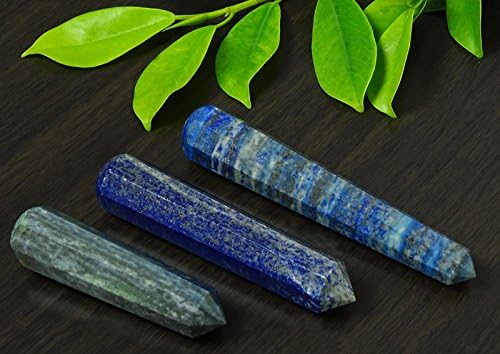 Reikiera Lapis Lazuli Egyensúlyozó Kő Gyógyító Masszázs Pálca Lelki Reiki-7-9 cm