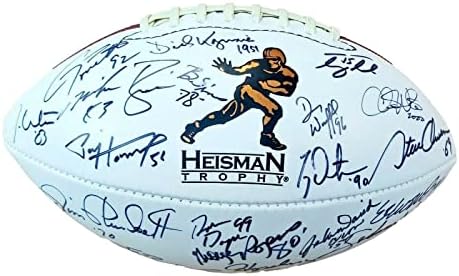 Heisman Trófea Győztes Aláírt Dedikált Futball 22-Szigma Hornung Tebow PSA/DNS - NFL Dedikált Egyéb Tételek