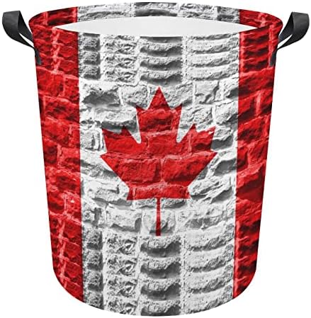 Kanadai Zászló Összecsukható Kosárban Szennyesben fogantyúval Mosás Bin Koszos Ruhákat, Táskát, a Kollégiumi, Család