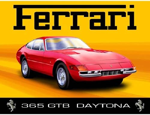 A Ferrari Daytona Fém Tábla: Autók, Kocsik Dekor, Fali Akcentussal