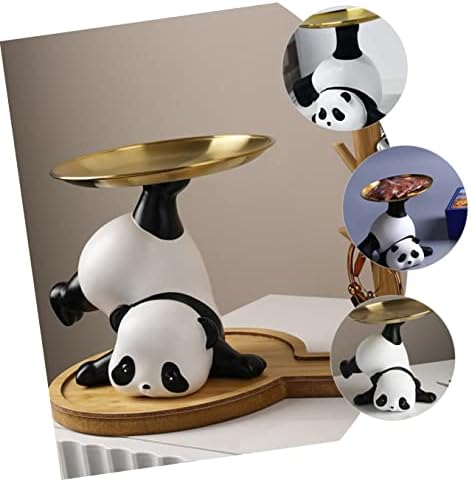 Zerodeko Őrzött Díszek Élő Asztal Gyűrű Ábra Asztal Asztali Tartja Fülbevaló Szobor Konténer Bejárat Panda Szoba Állat Dekoráció