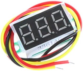 NOYITO 0.36 cm LED Ultra-Kis DC Digitális 0.00-30.0 V Voltmérő 3-Wire 2-Vezetékes Akkumulátor Feszültség Teszter Piros, Kék, Zöld, Három Szín