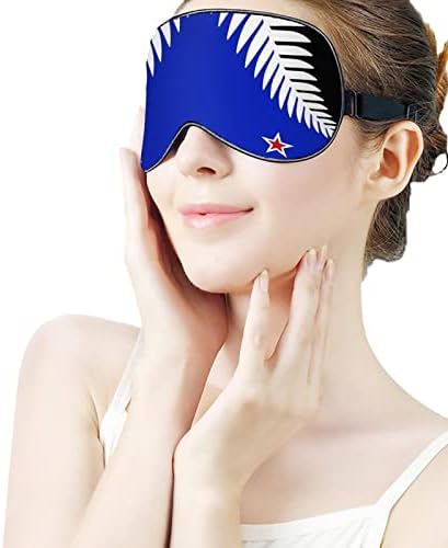 Zászló, Új-Zéland Nyomtatott Aludni Szem Maszk Puha Kendőt Szem Fedél Állítható Pánt Este Eyeshade Utazási Nap a Férfiak, Nők